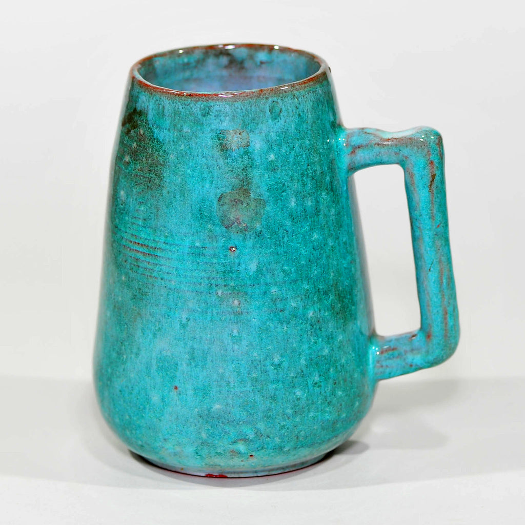 Globe Pottery Tankard — Turquoise-Sage Glaze