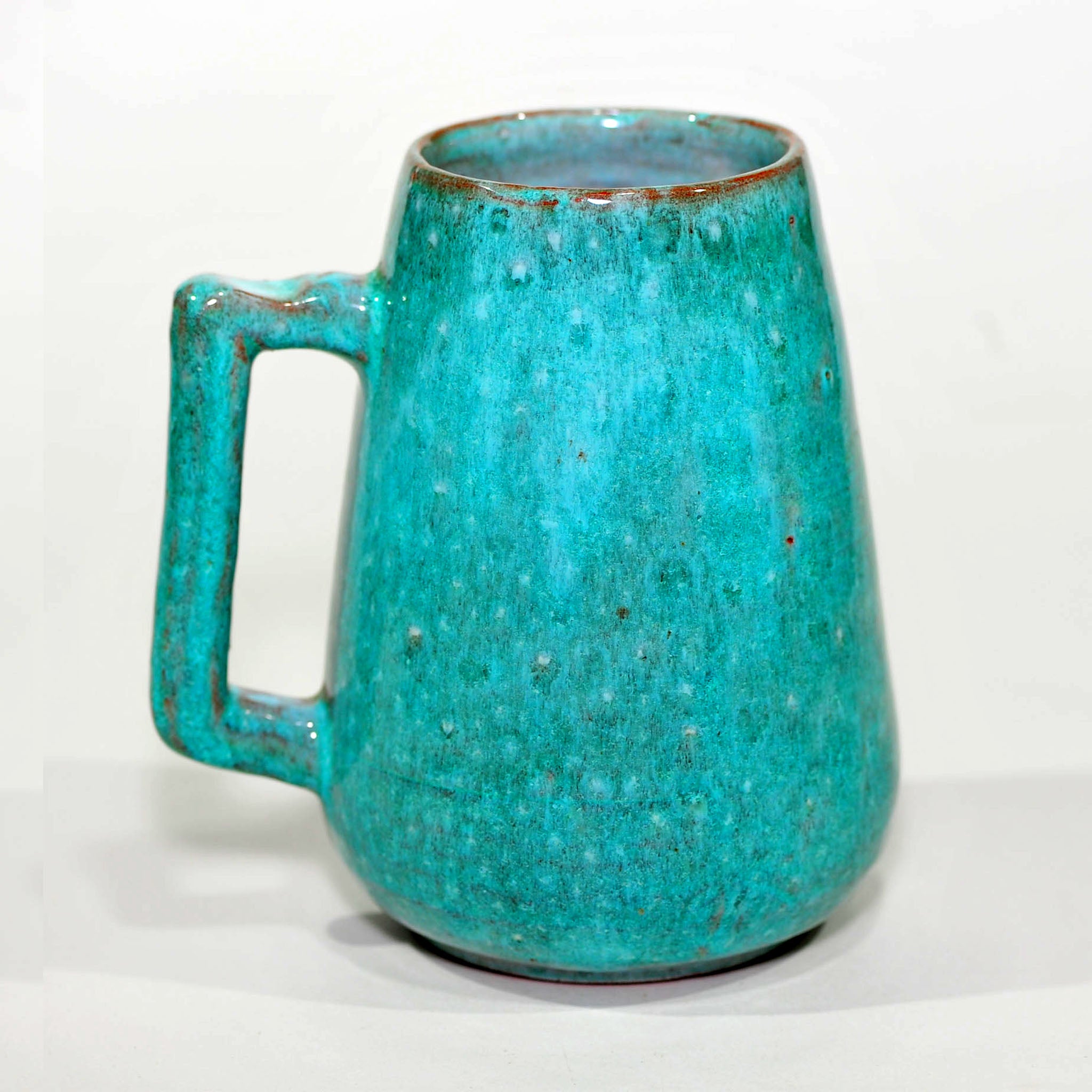 Globe Pottery Tankard — Turquoise-Sage Glaze