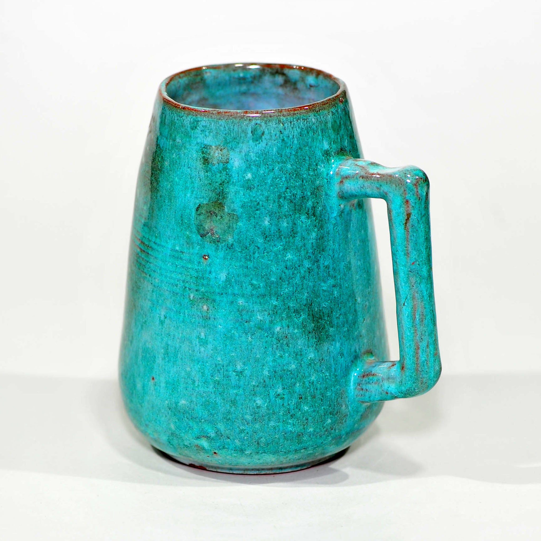 Globe Pottery Tankard — Turquoise-Sage Glaze