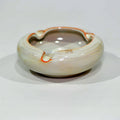 Linn Ware Ashtray — Cream & Rust Glaze