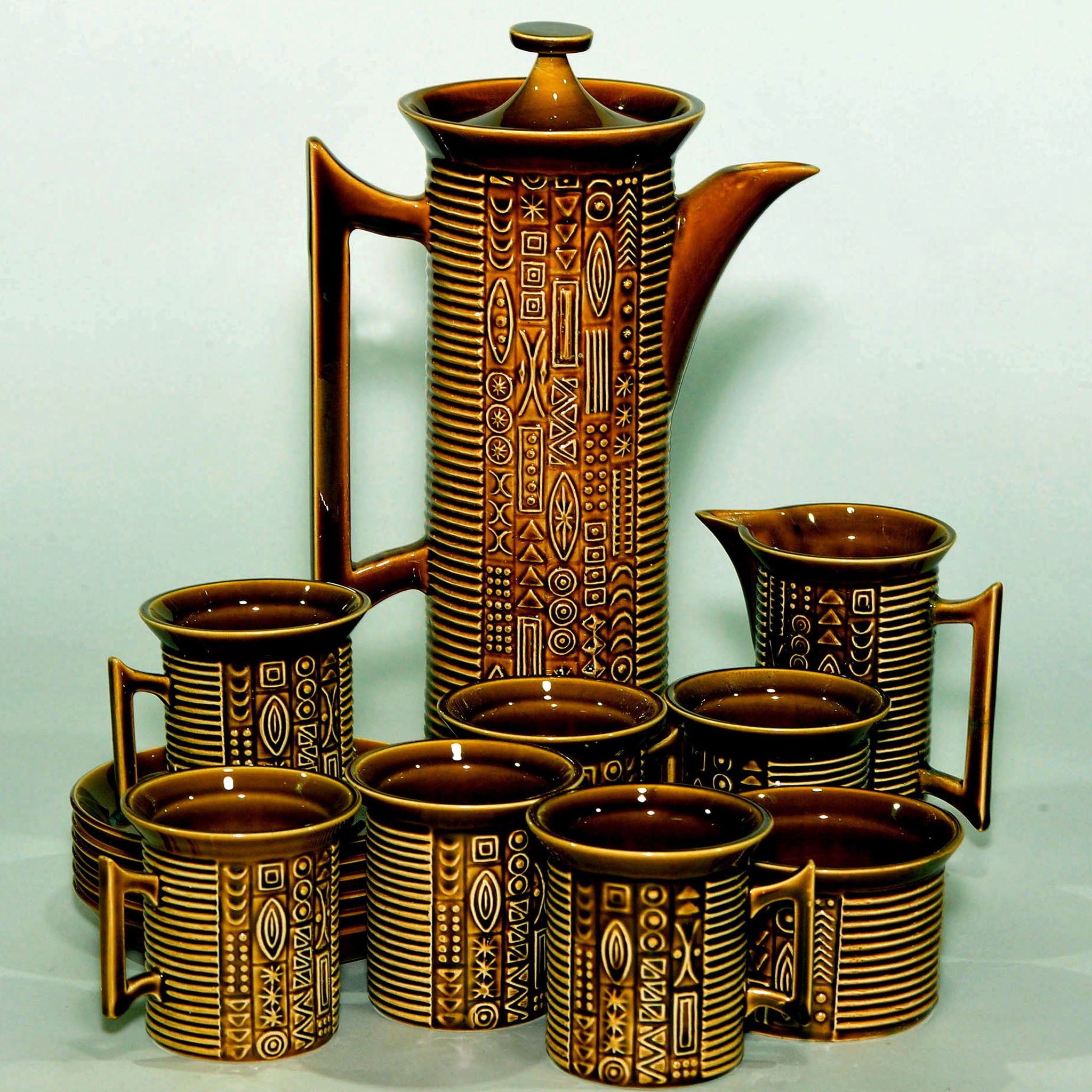 Portmeirion "Totem" Coffee Set — Susan Williams-Ellis, 1963