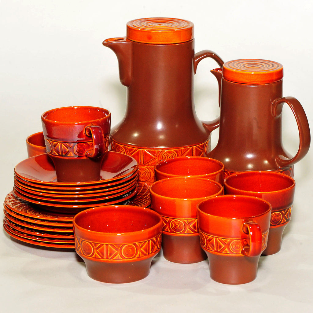 Beswick Coffee & Tea Set — Shape 2211, Brown