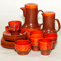 Beswick Coffee & Tea Set — Shape 2211, Brown