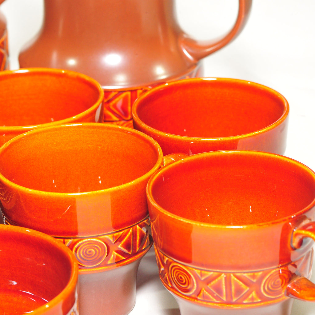 Beswick Coffee & Tea Set — Shape 2211, Brown