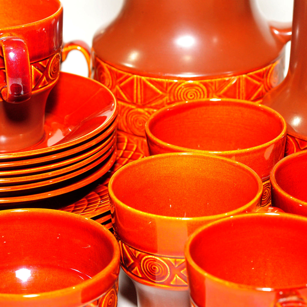Beswick Coffee & Tea Set — Shape 2211, Brown