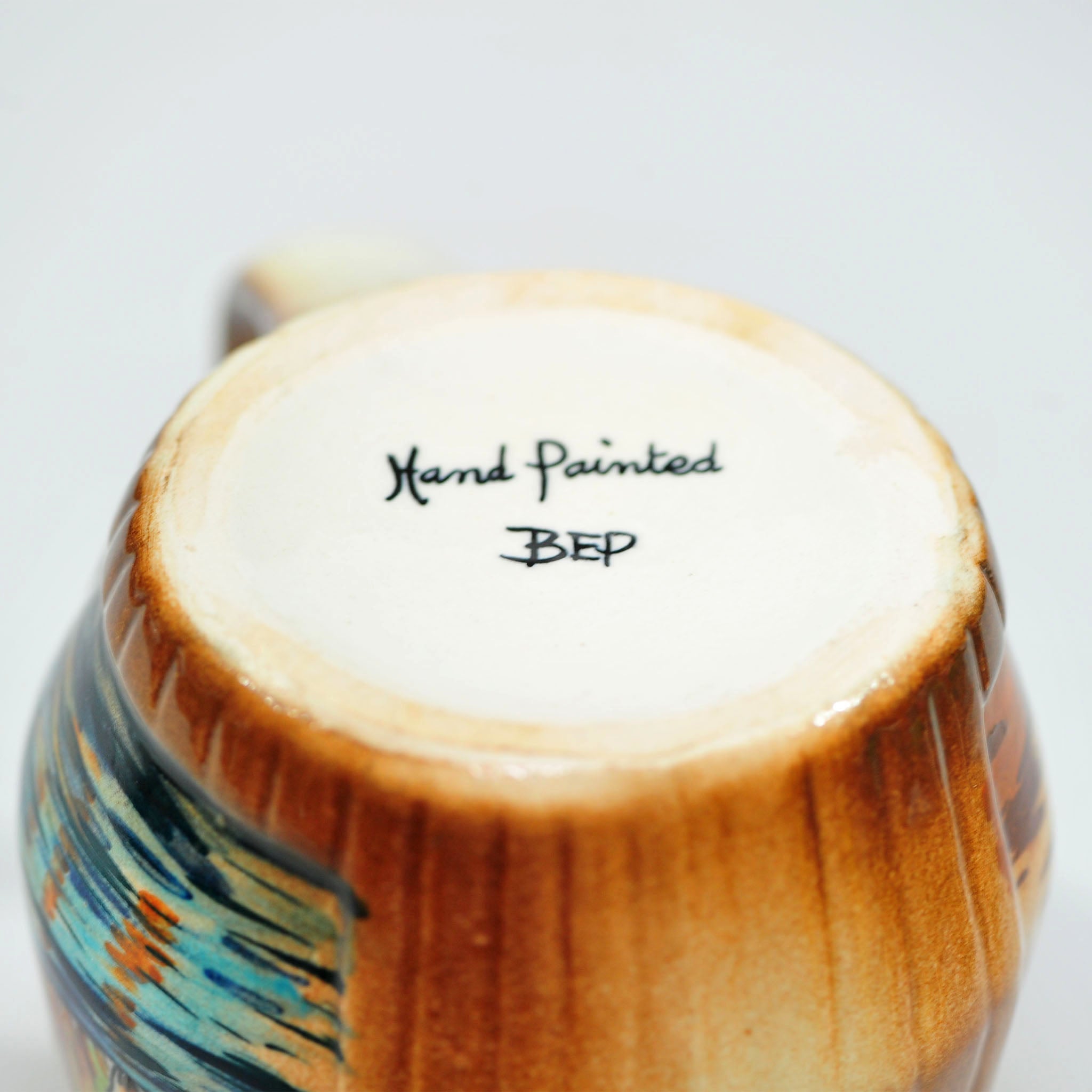 BEP Hand-Painted Mug — Antelope at Waterhole