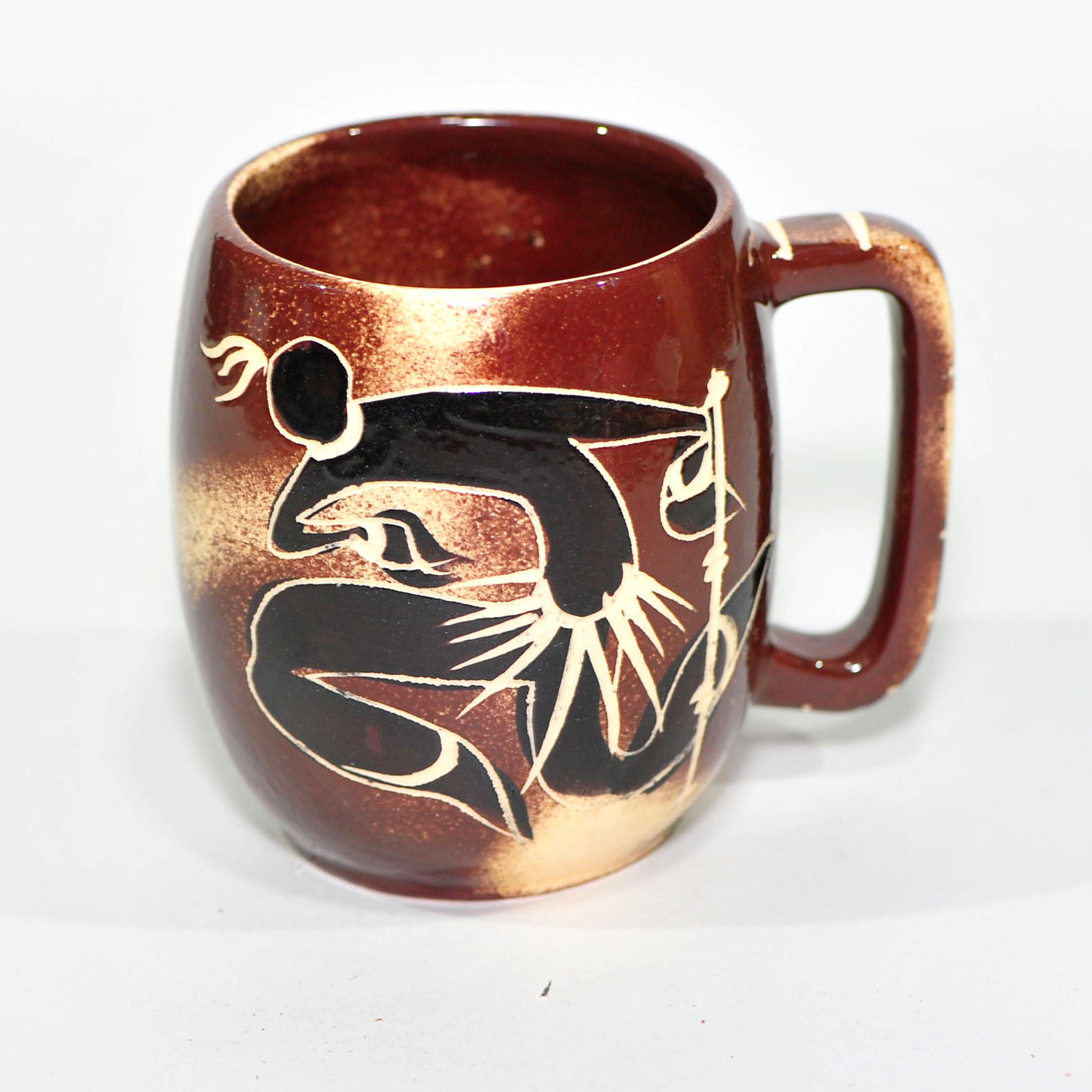 Crescent Potteries Mug — Sgraffito Dancer
