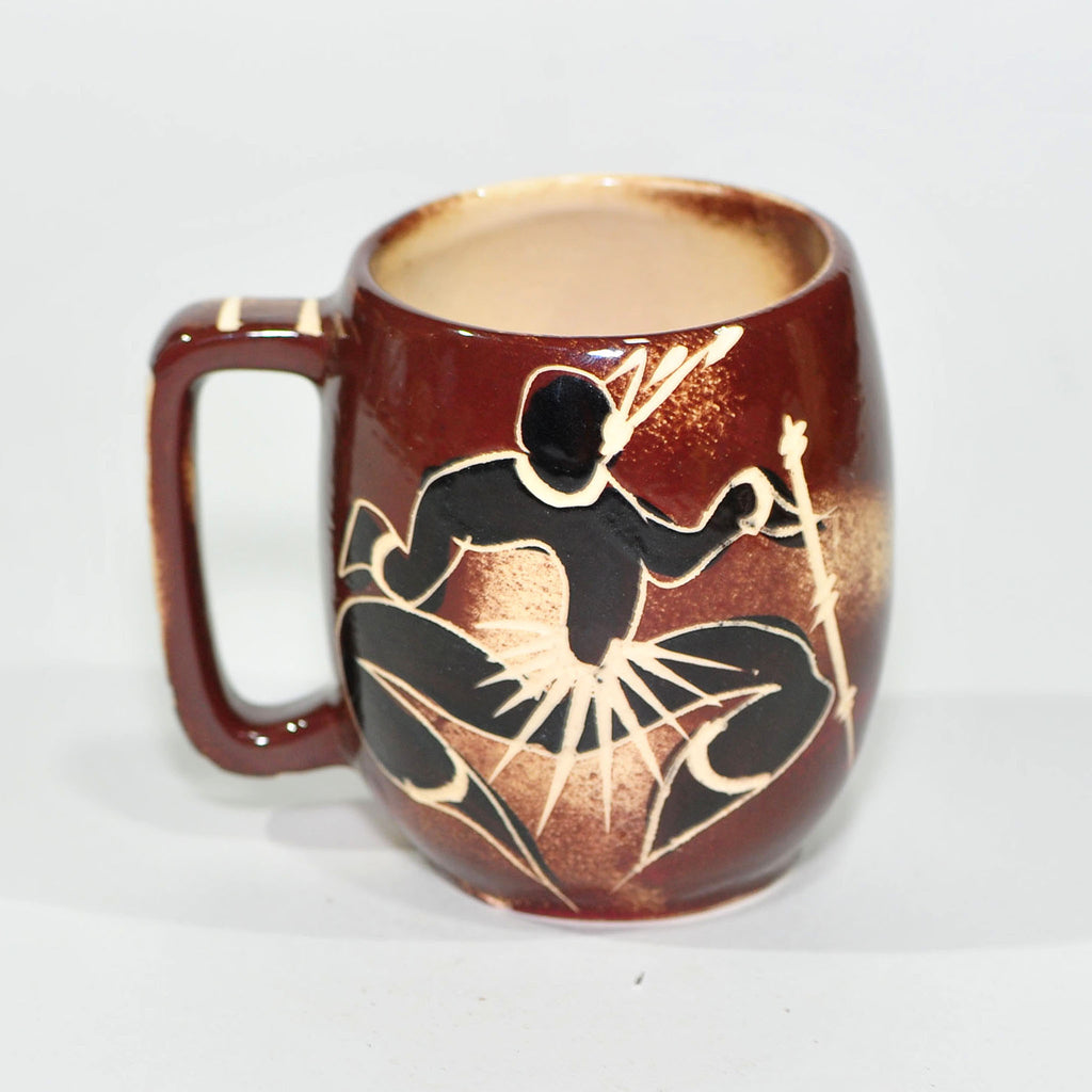 Crescent Potteries Mug — Sgraffito Dancer