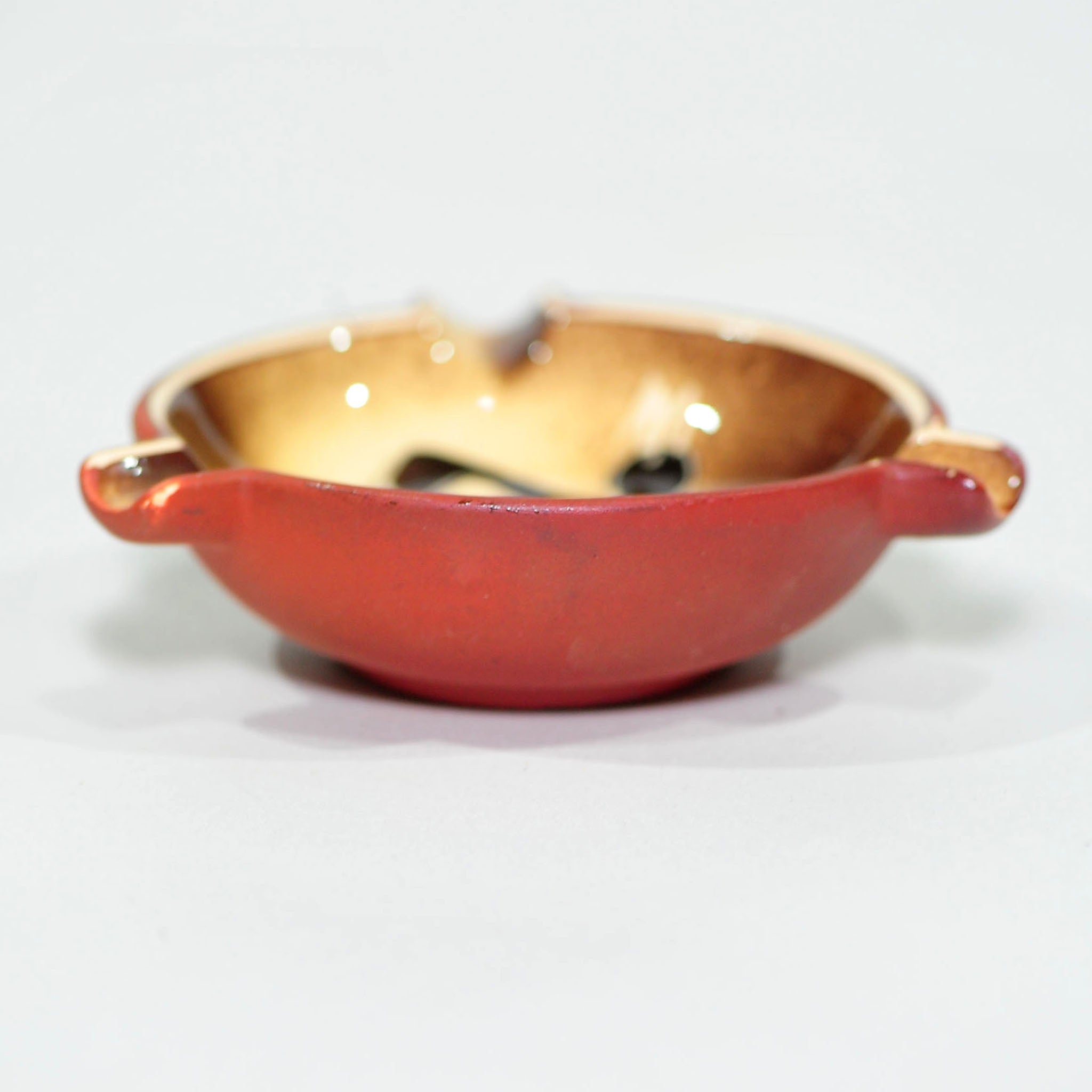 Crescent Potteries Ashtray — Sgraffito Dancer
