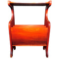 Sculptural Wooden Magazine Rack