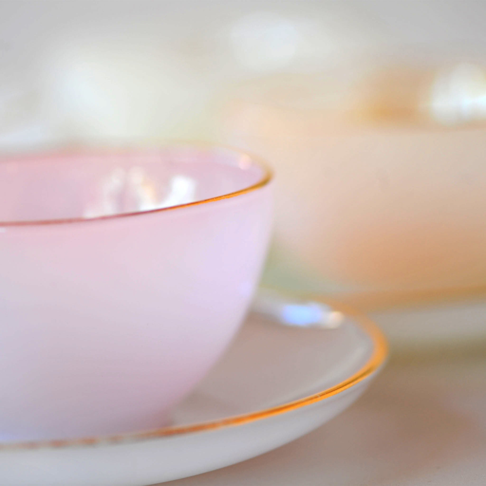 Arcopal France "Harlequin" Cups & Saucers (Set of 6)