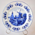 Oude Molen Delft Blue Plate — Windmill & Sailboat Canal Scene