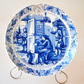 Oude Molen Delft Blue Plate — "De Schilder" (The Painter)