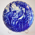 Boch La Louvière "Delfts" Plate — Tavern & Trellis Scene