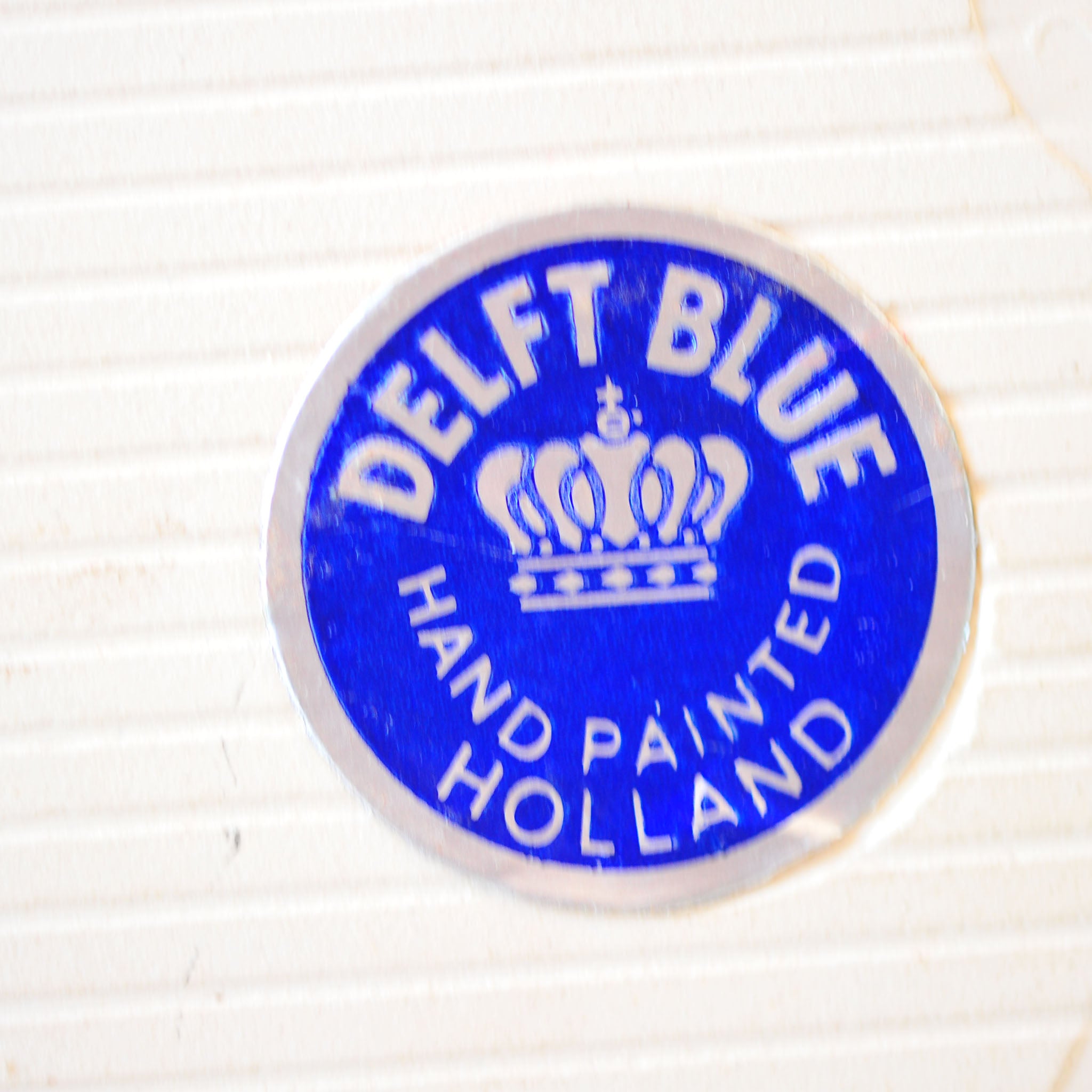 Delft Blue Windmill Tile in Embossed Copper Wall Plate