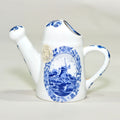 Delft Blauw Miniature Watering Can — Windmill Landscape Scene, Decorative Novelty Jug, 10cm