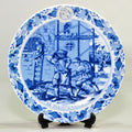 Delft Blue Wall Plaque — "De Pleisteraar" (The Plasterer)