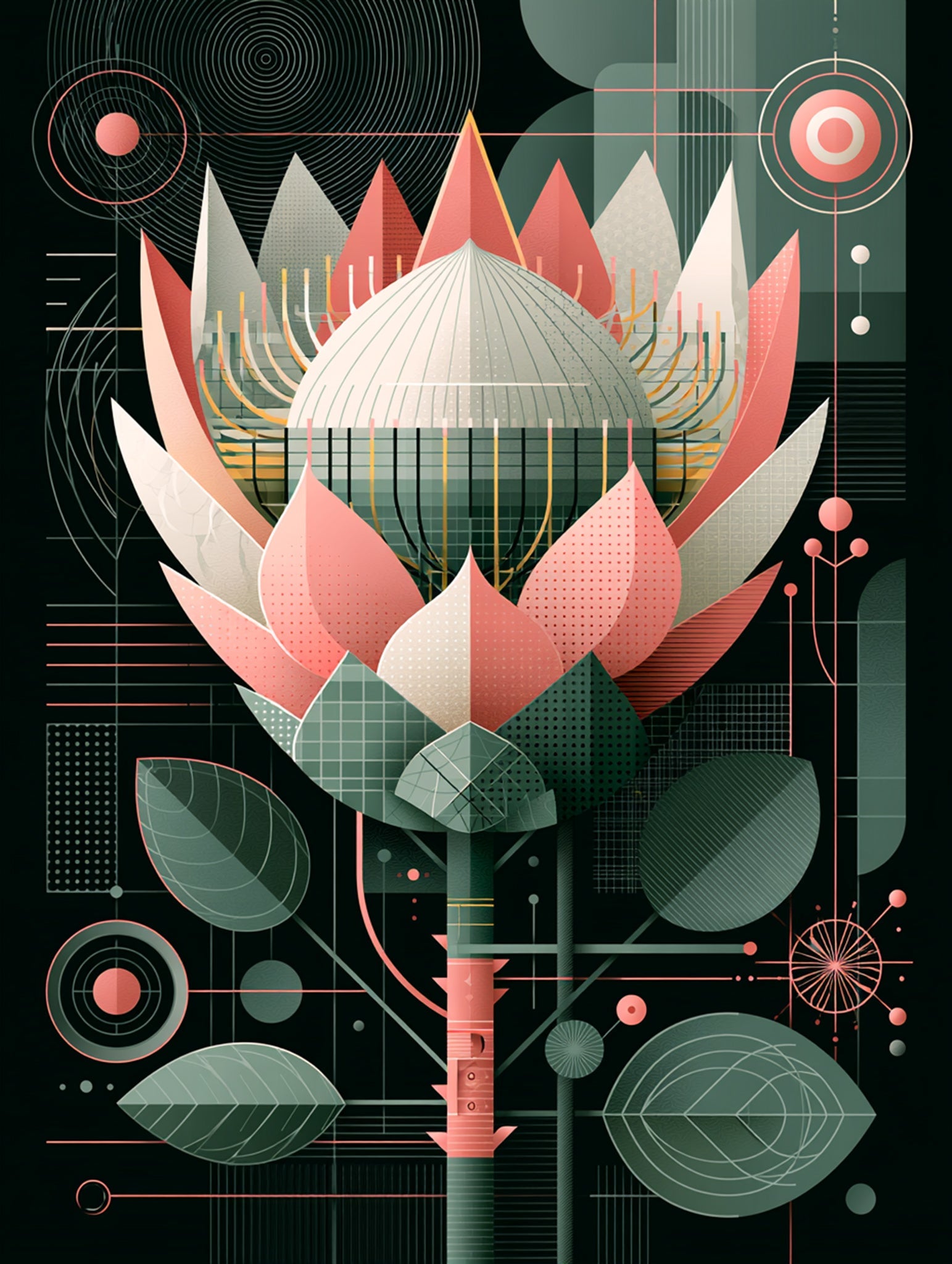 King Protea artwork