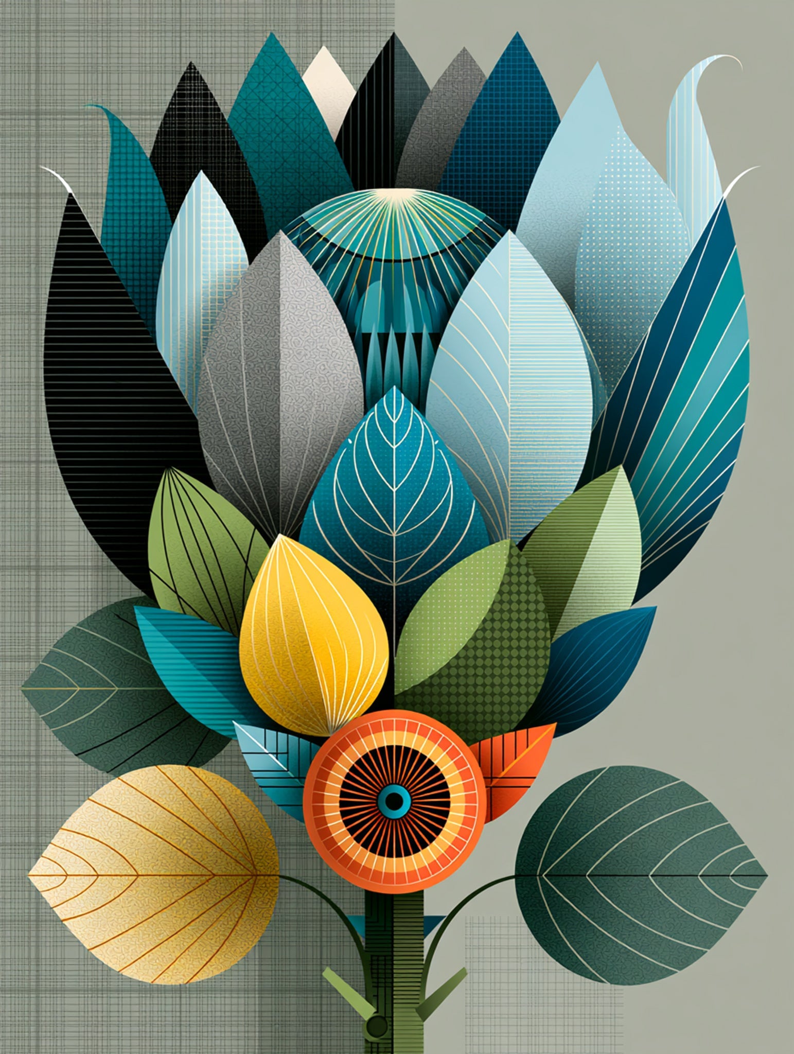 King Protea artwork