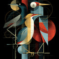 Mid Century Herons artwork