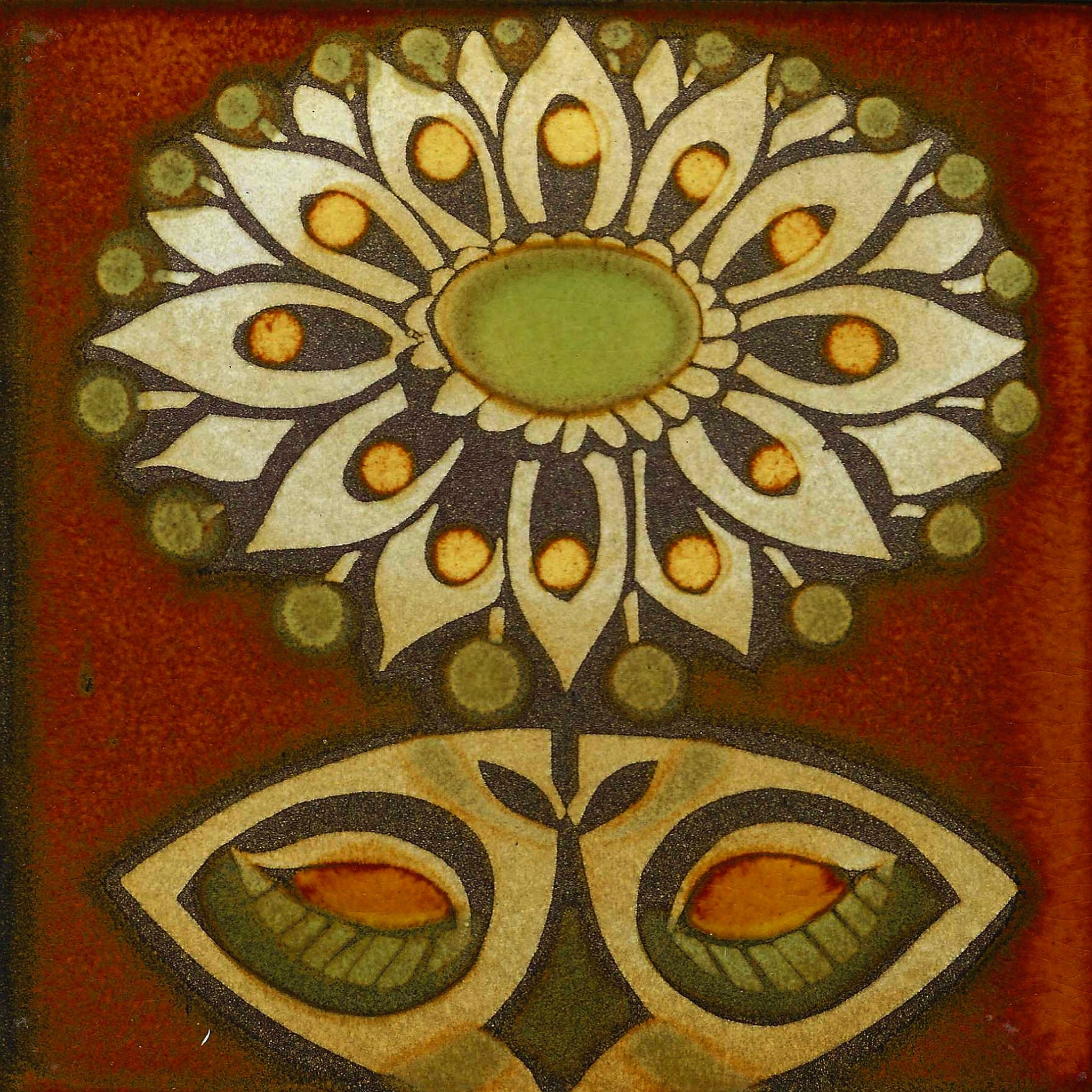 Pilkington's Kitchen Tile — Floral Medallion